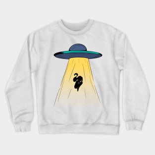 UFO Person Silhouette Crewneck Sweatshirt